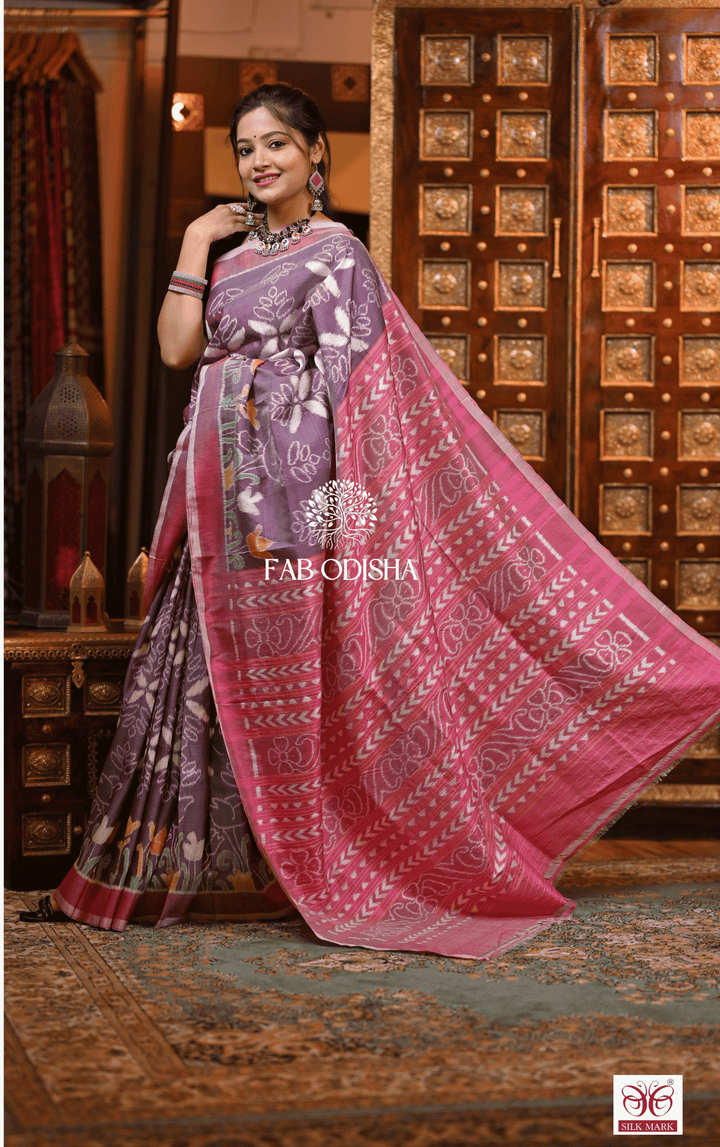 RANGRASA THE SAREE EDIT DESIGNER PREMIUM MULBERRY HANDLOOM PURE SILK SAREE