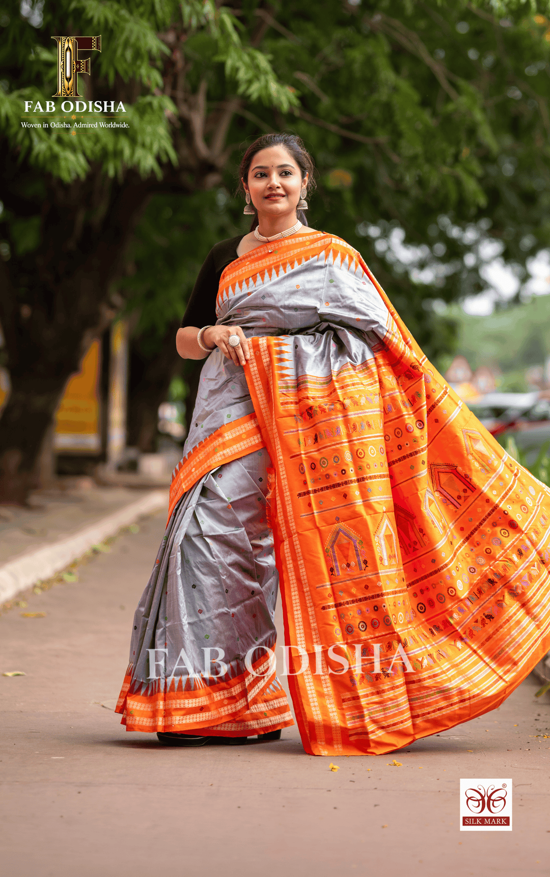GITA GOBINDA DOLABEDI SAMBALPURI HANDLOOM SILK SAREE