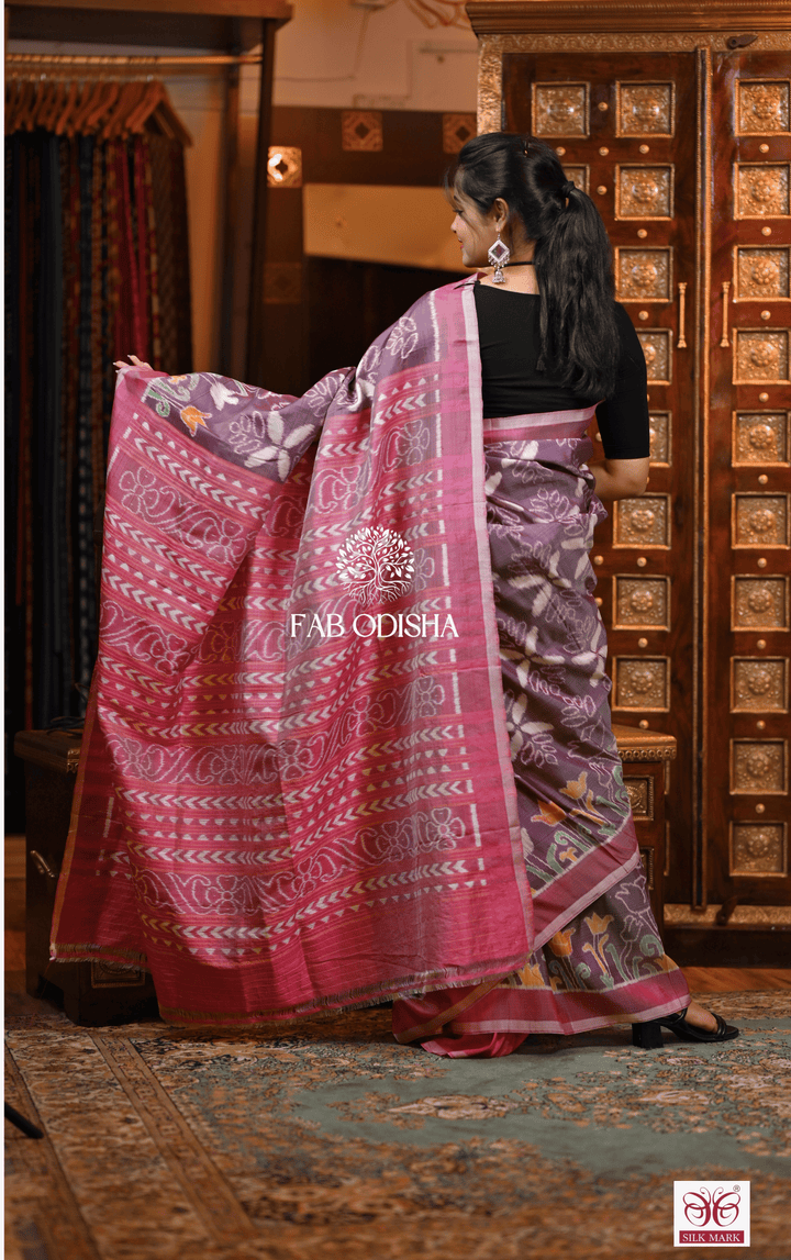 RANGRASA THE SAREE EDIT DESIGNER PREMIUM MULBERRY HANDLOOM PURE SILK SAREE