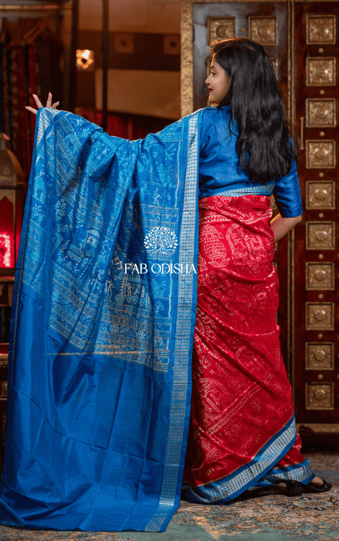 DEVYANI VAMIKA EXCLUSIVE SAMBALPURI HANDLOOM PURE SILK ANCHAL SAREE