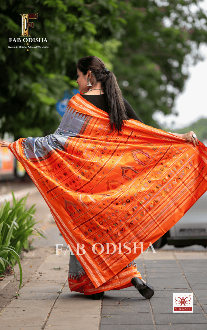 GITA GOBINDA DOLABEDI SAMBALPURI HANDLOOM SILK SAREE