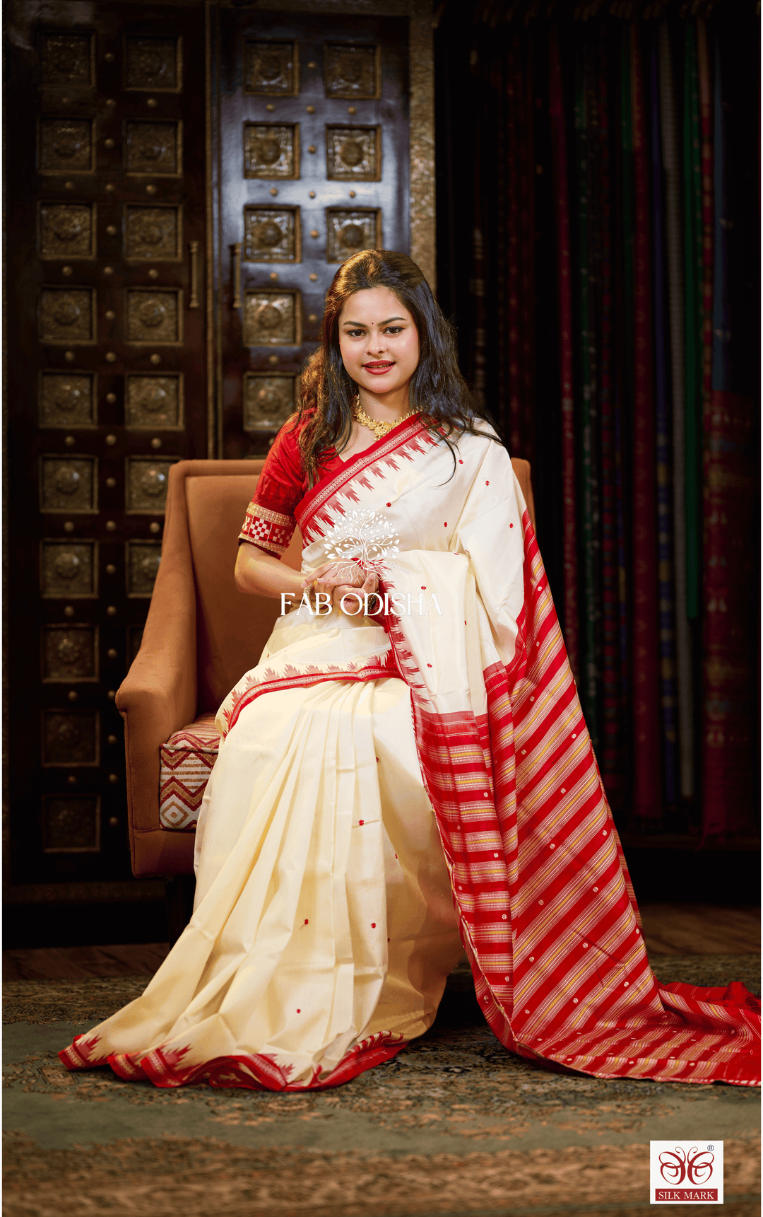 SINDOOR SAGA BERHAMPURI DOUBLE AANCHAL PURE SILK PATTA SAREE