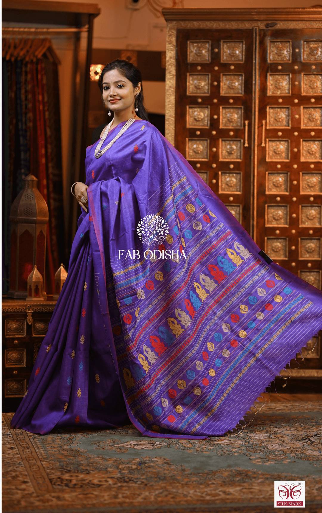 MANOHARA THREADS OF TIME DESIGNER FINE TUSSAR HANDLOOM SILK SAREE