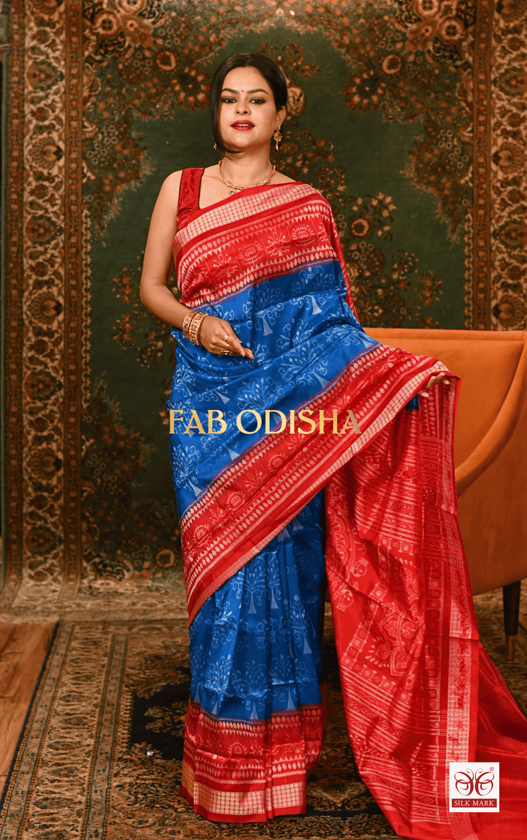 KALPAVRIKSHYA TREE OF LIFE EXQUISITE SAMBALPURI PURE HANDLOOM SILK SAREE