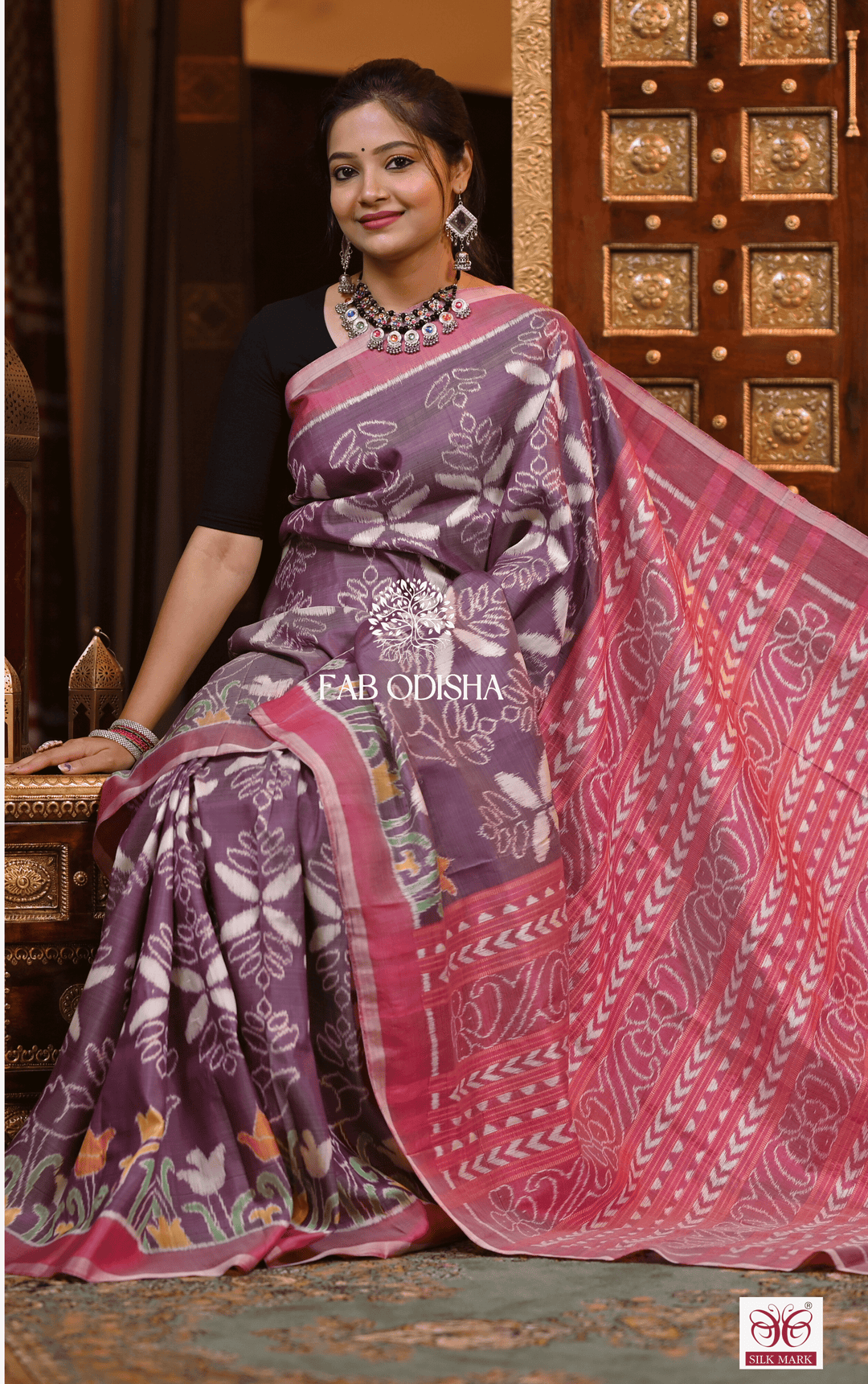 RANGRASA THE SAREE EDIT DESIGNER PREMIUM MULBERRY HANDLOOM PURE SILK SAREE