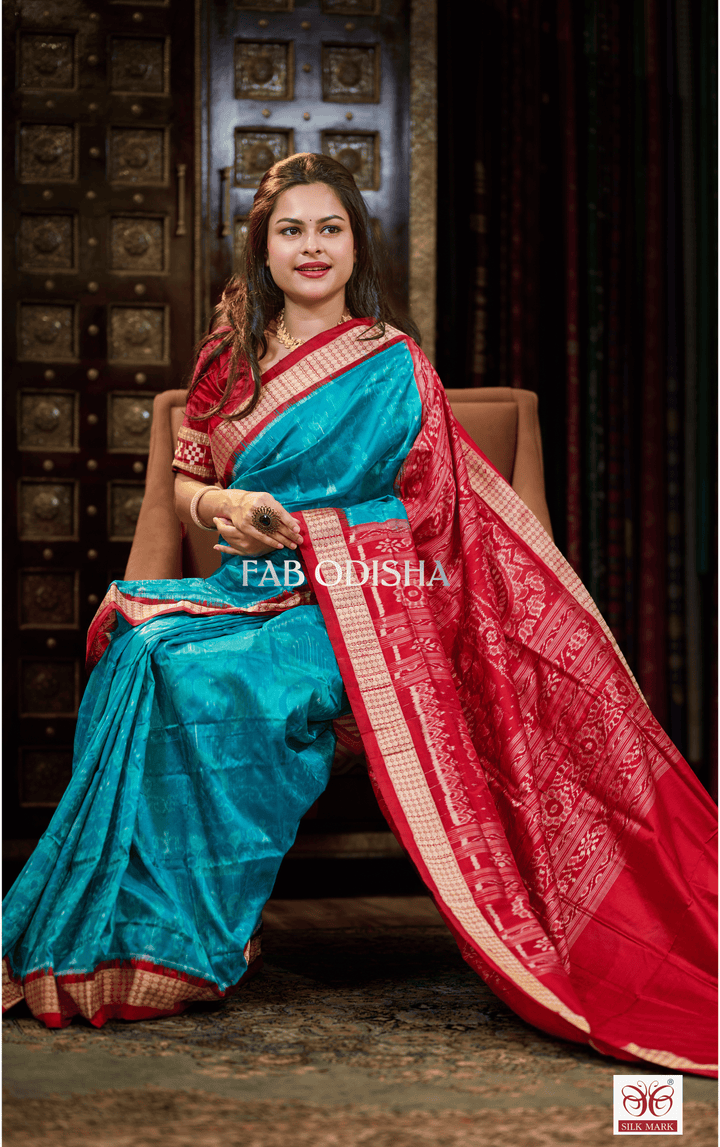 SWAGATIKA LUXE EXCLUSIVE SAMBALPURI HANDLOOM PURE SILK SAREE