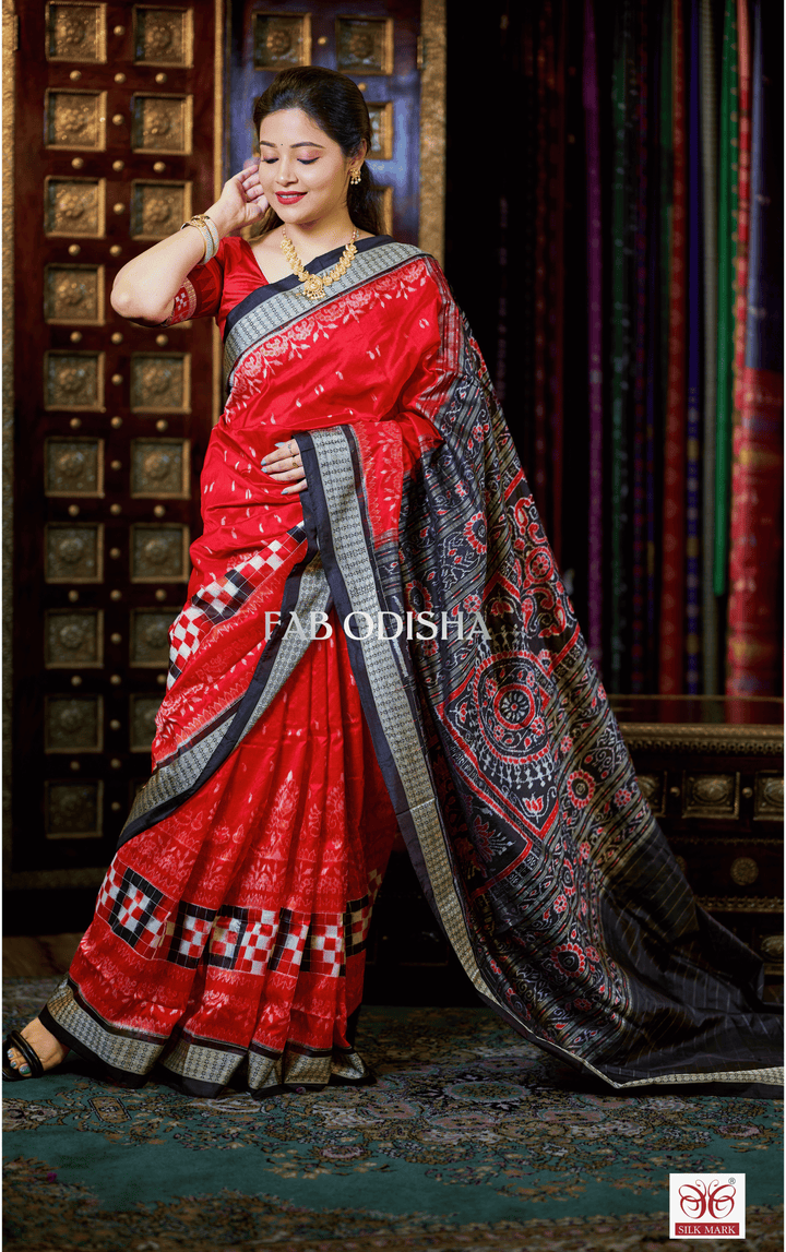 SHAAN SUTRA EXCLUSIVE SAMBALPURI HANDLOOM PURE SILK SAREE
