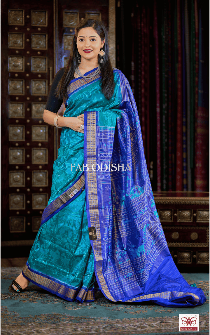 REVATI RESHAM EXCLUSIVE SAMBALPURI HANDLOOM PURE TISSUE SILK SAREE