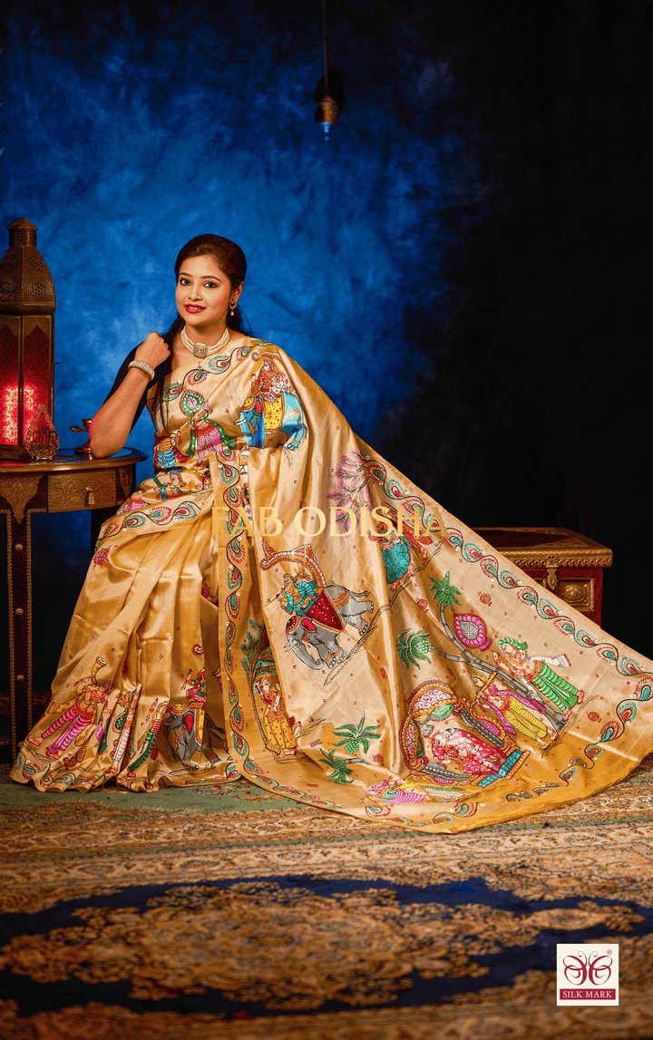 VARA VADHU PATTACHITRA PURE SILK SAREE