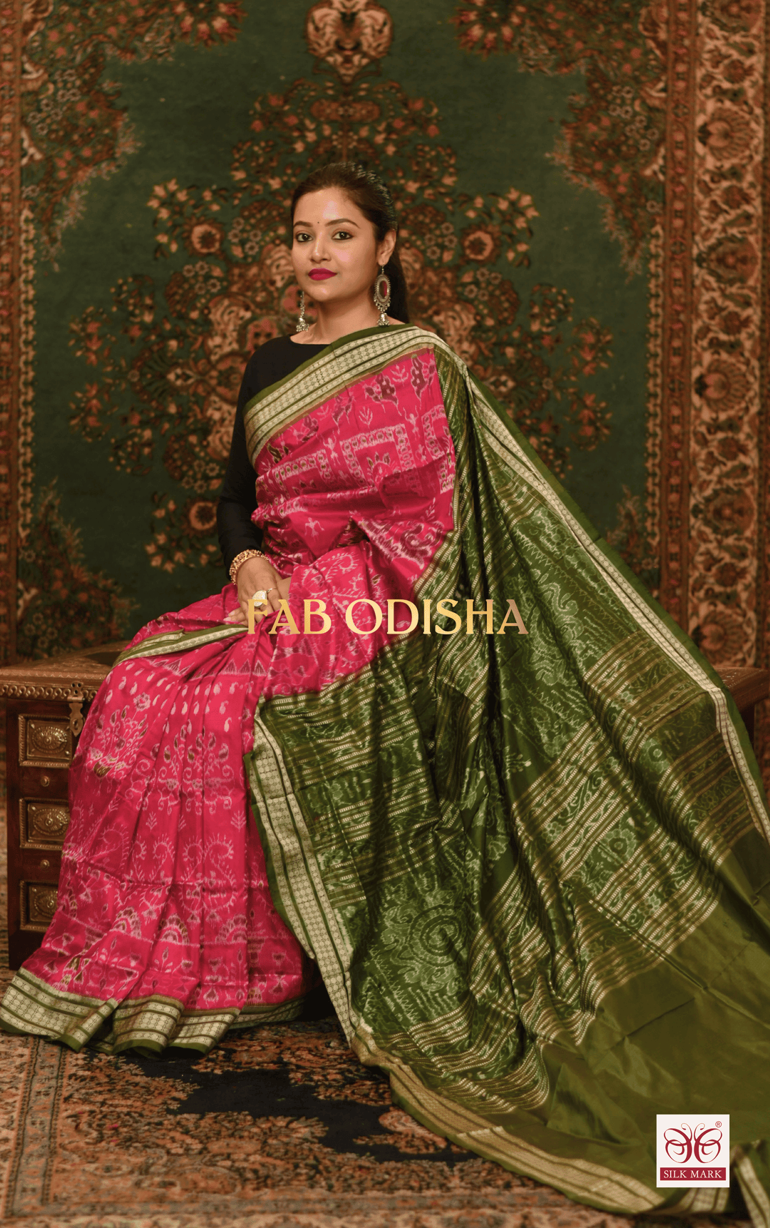 LAVANYA SILK WHISPER EXCLUSIVE SAMBALPURI PURE HANDLOOM SILK SAREE