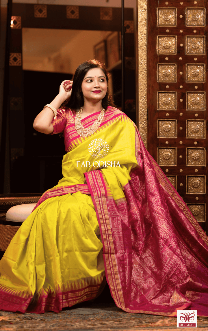 ROOPKALA SAMBALPURI HANDLOOM PURE SILK SAREE