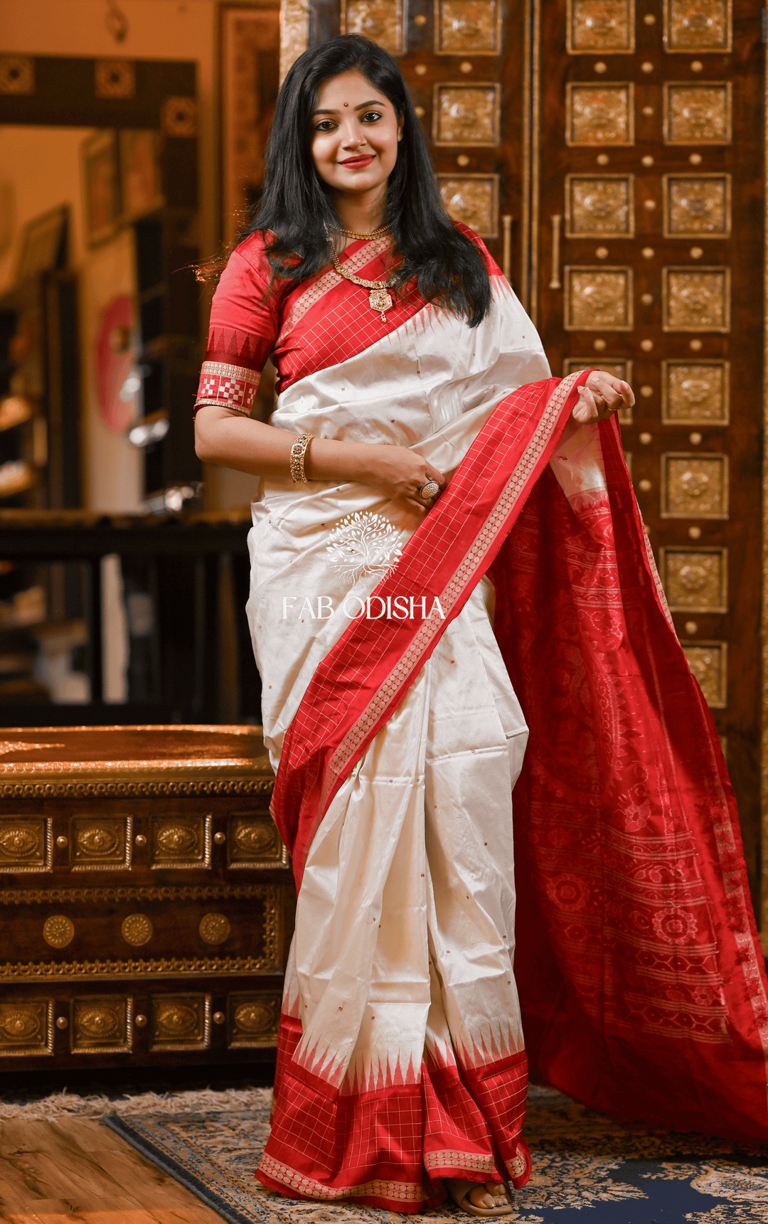 ALANKARNA BLISS SAMBALPURI PURE HANDLOOM SILK SAREE