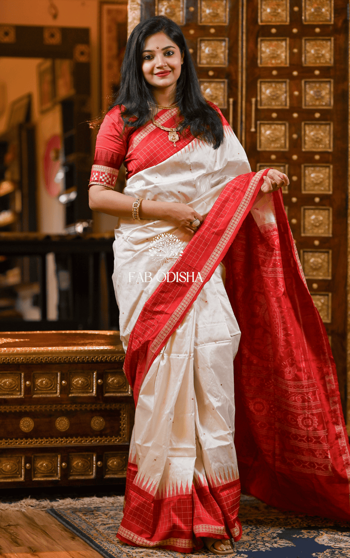 ALANKARNA BLISS SAMBALPURI PURE HANDLOOM SILK SAREE