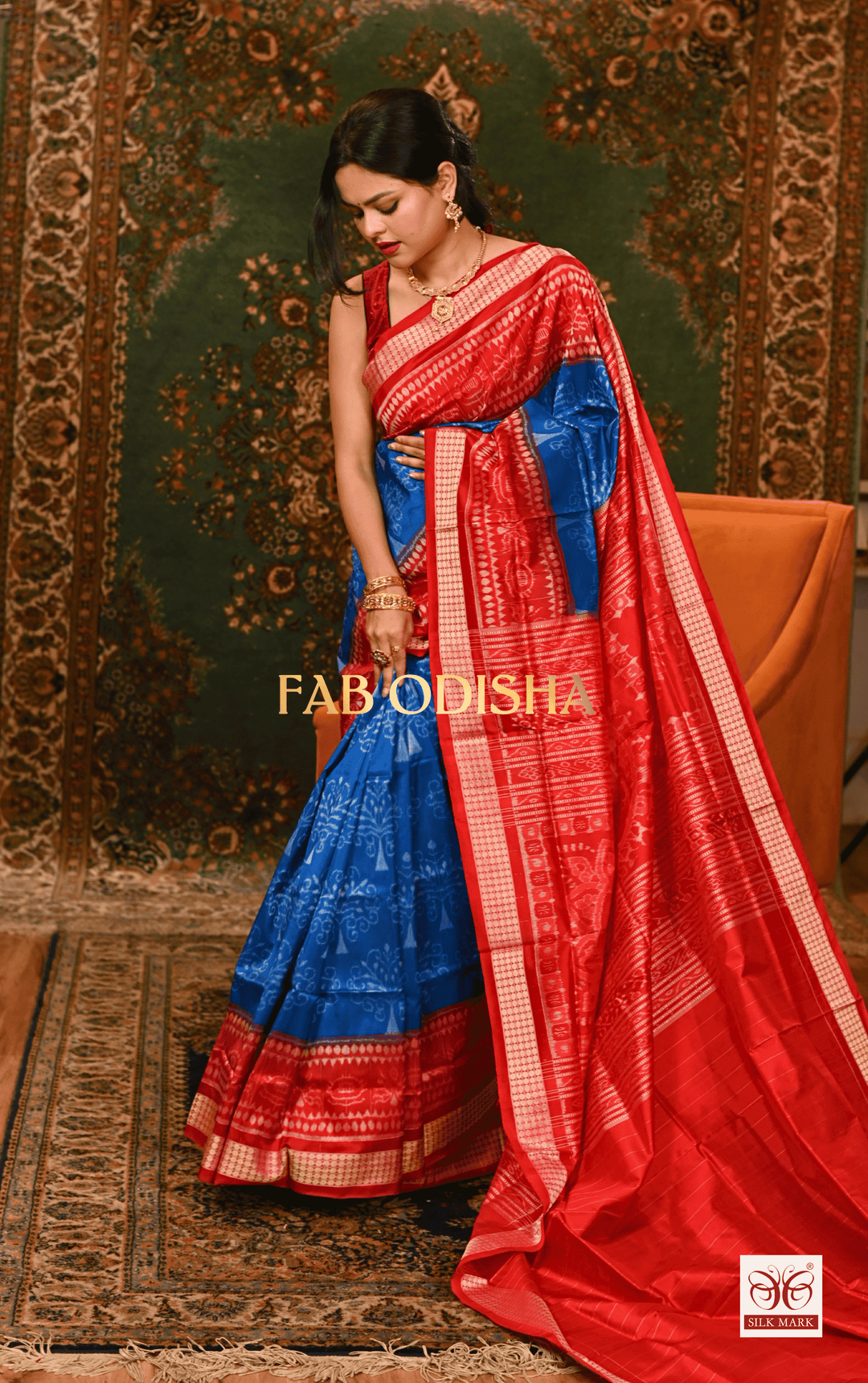 KALPAVRIKSHYA TREE OF LIFE EXQUISITE SAMBALPURI PURE HANDLOOM SILK SAREE
