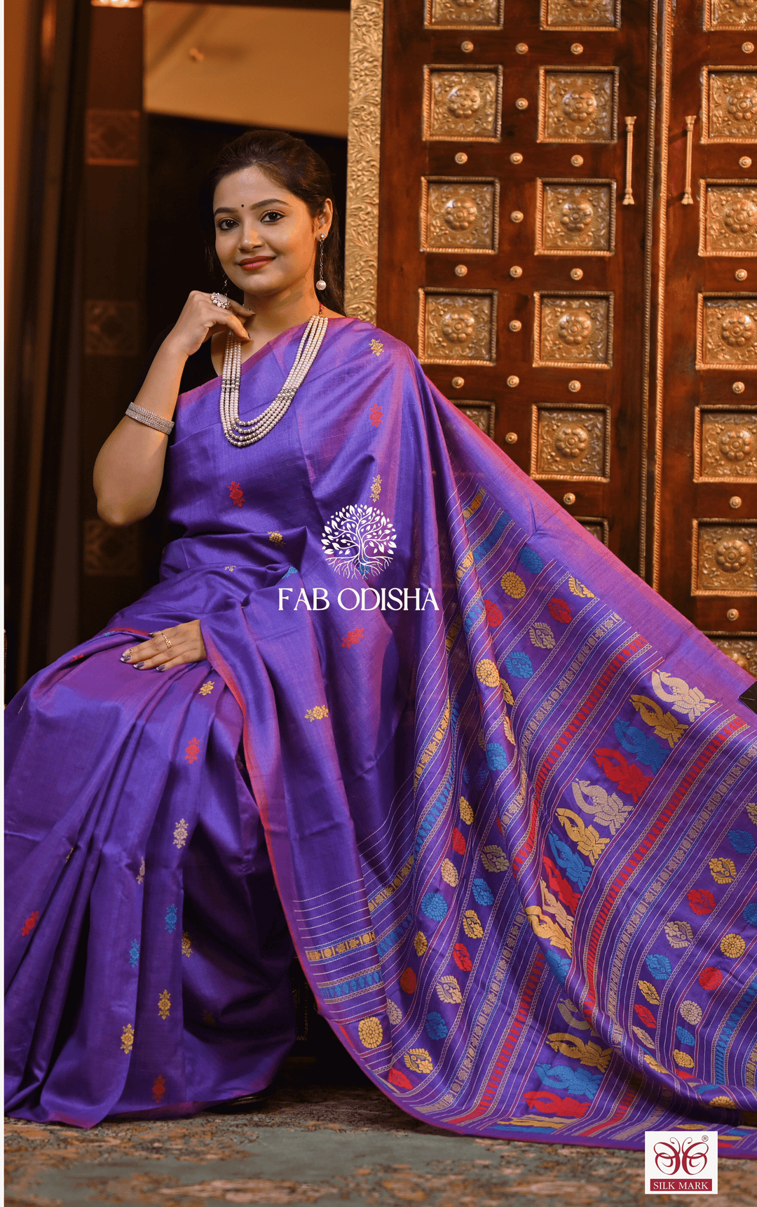 MANOHARA THREADS OF TIME DESIGNER FINE TUSSAR HANDLOOM SILK SAREE