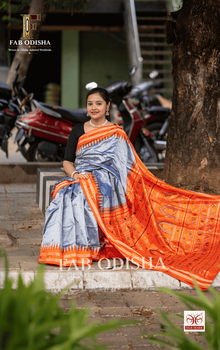 GITA GOBINDA DOLABEDI SAMBALPURI HANDLOOM SILK SAREE
