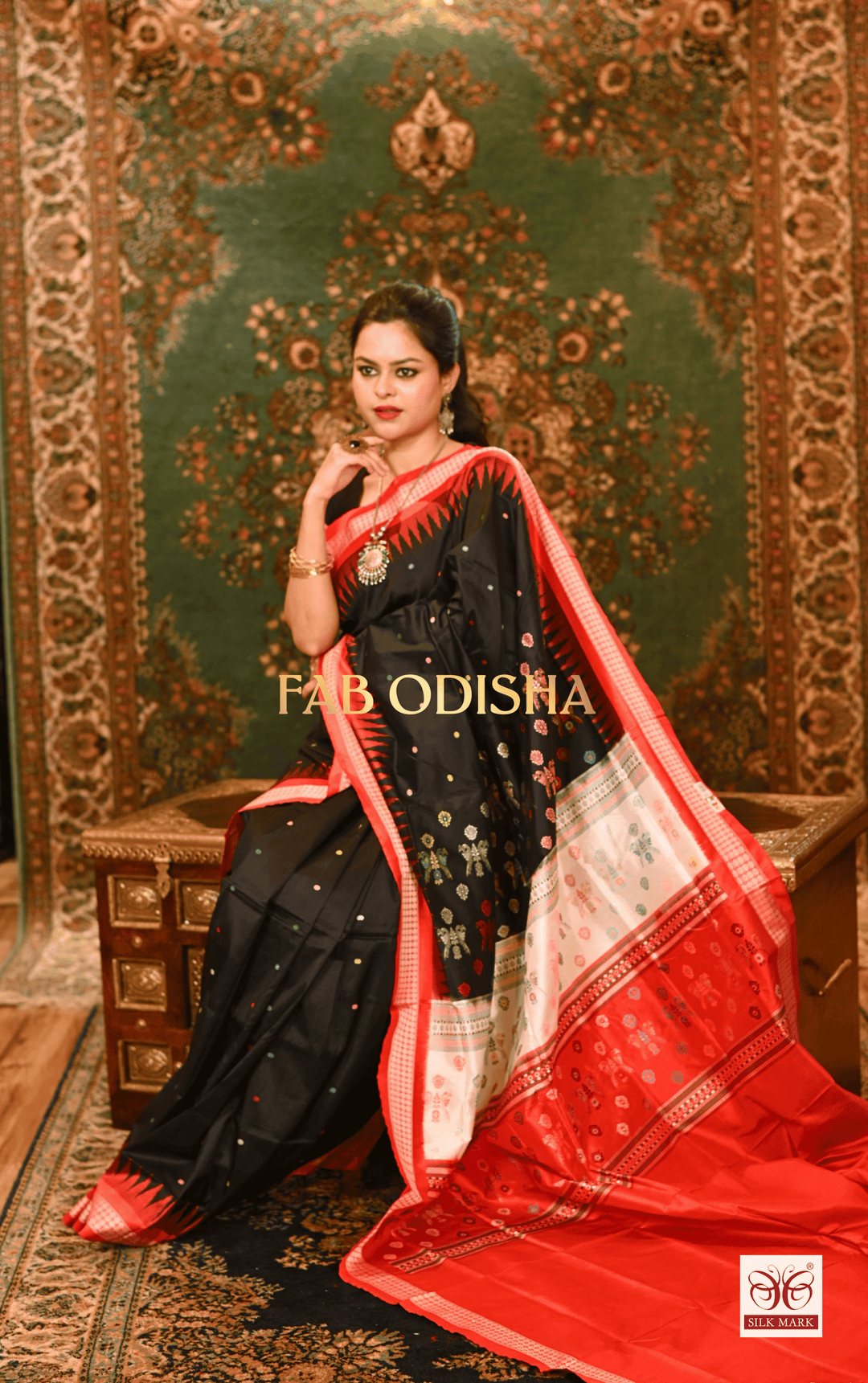 GULNAR EXCLUSIVE SAMBALPURI PURE SILK SAREE