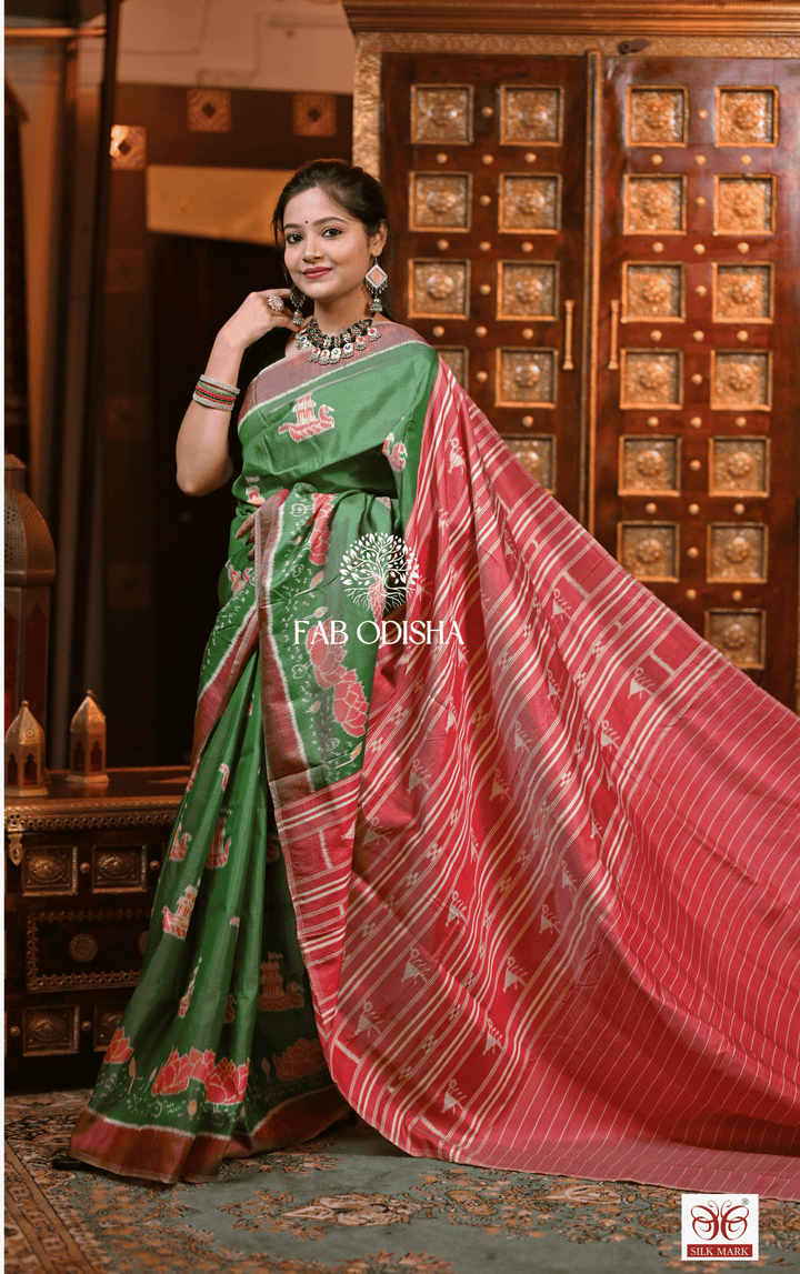 GLAMORAMA ETHEREAL THREADS DESIGNER PREMIUM MULBERRY HANDLOOM PURE SILK SAREE