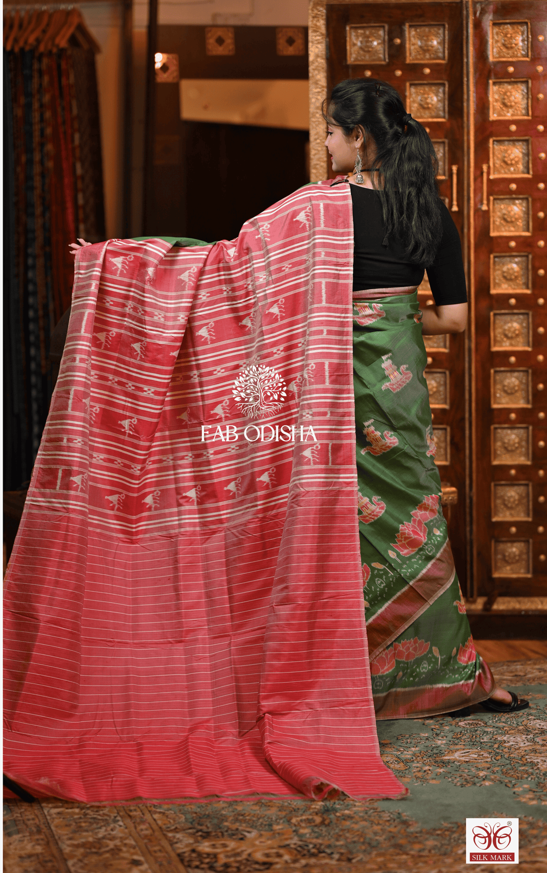 GLAMORAMA ETHEREAL THREADS DESIGNER PREMIUM MULBERRY HANDLOOM PURE SILK SAREE
