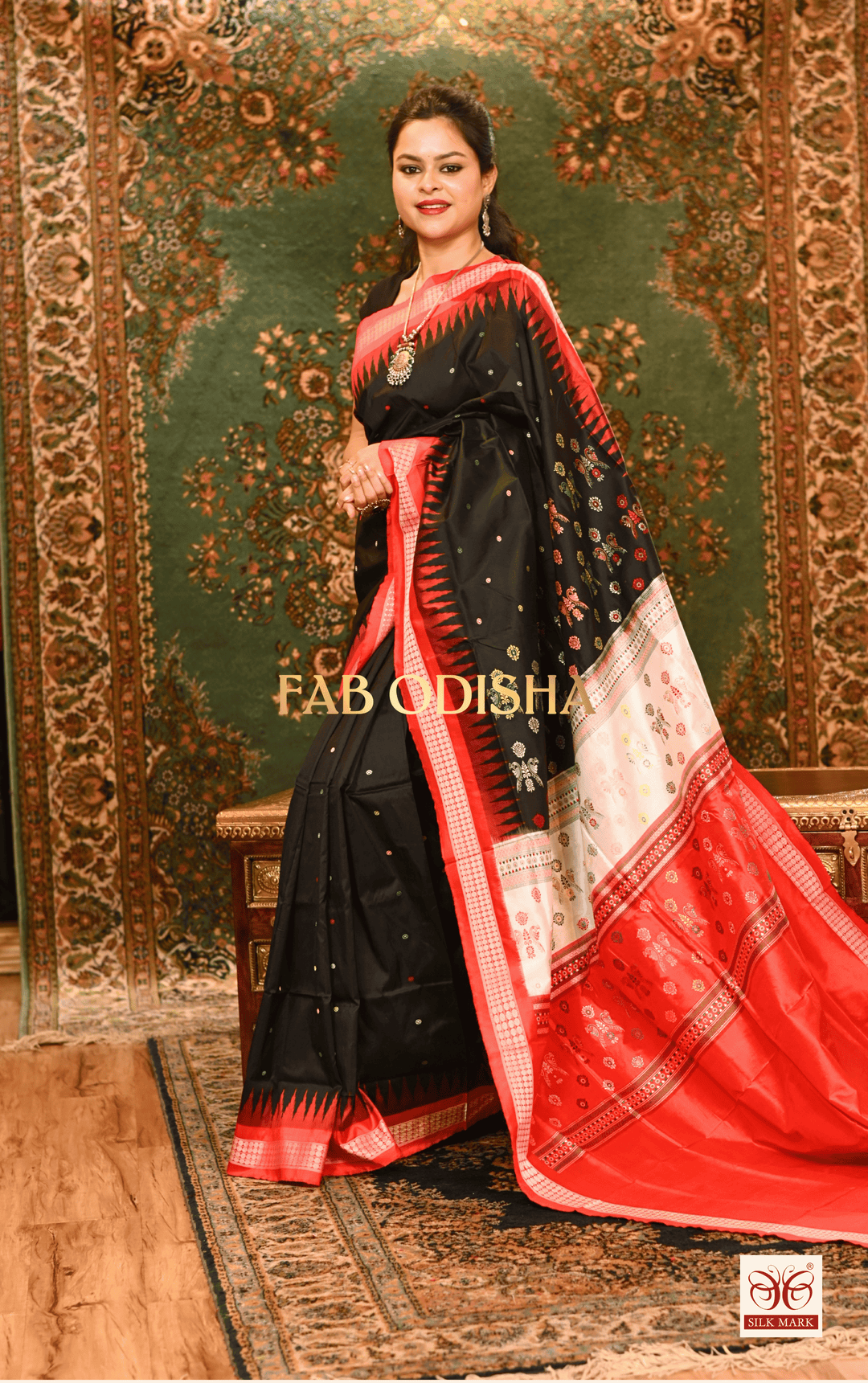 GULNAR EXCLUSIVE SAMBALPURI PURE SILK SAREE