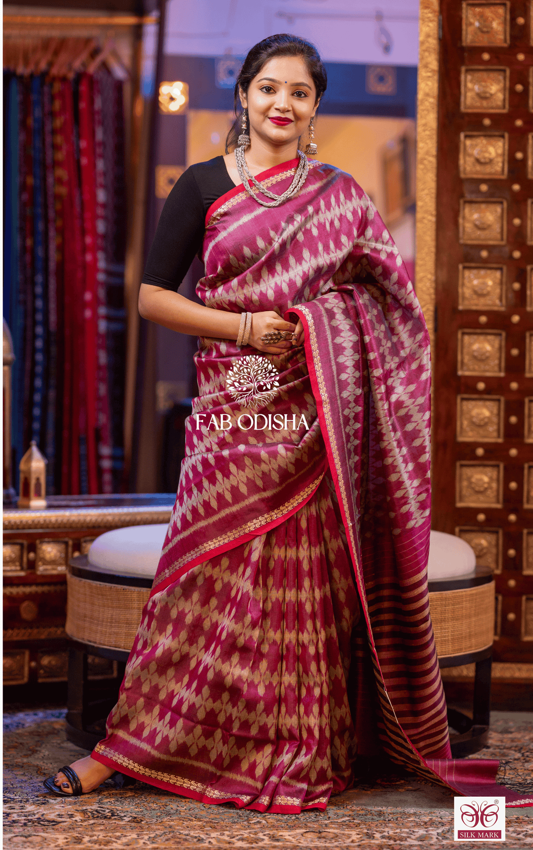 SURYAPRABHA SAREE SERENITY DESIGNER FINE TUSSAR SILK SAREE