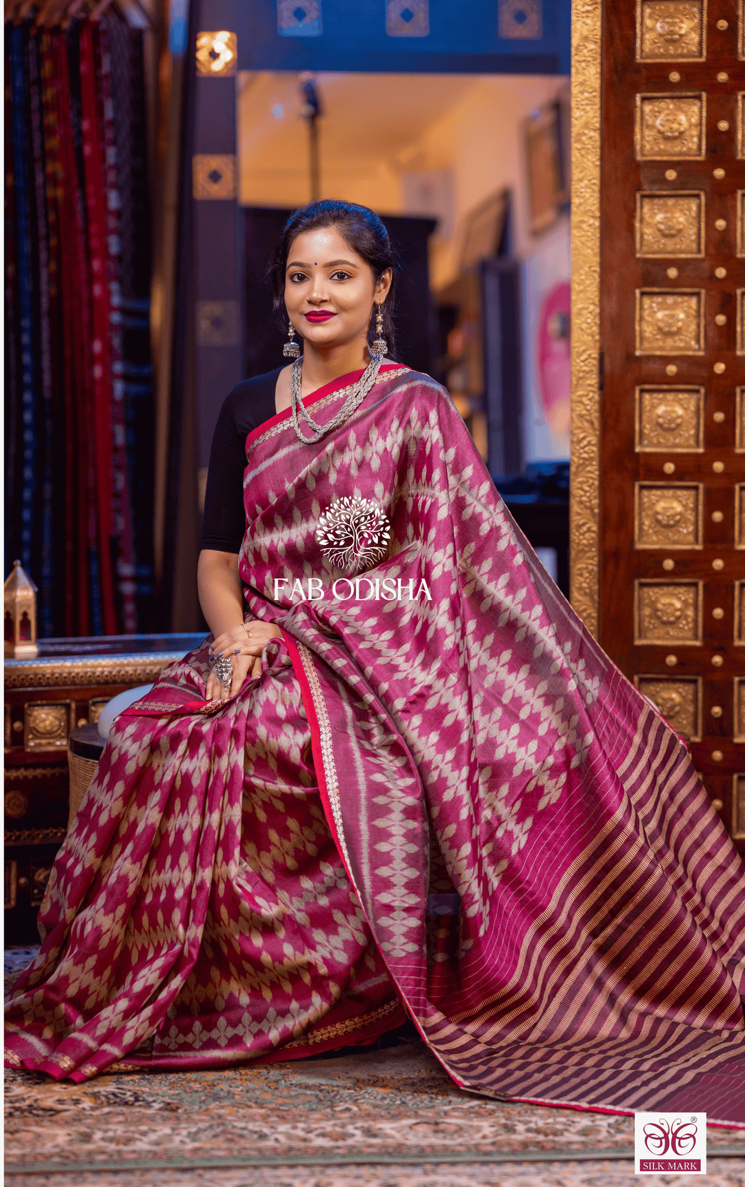 SURYAPRABHA SAREE SERENITY DESIGNER FINE TUSSAR SILK SAREE