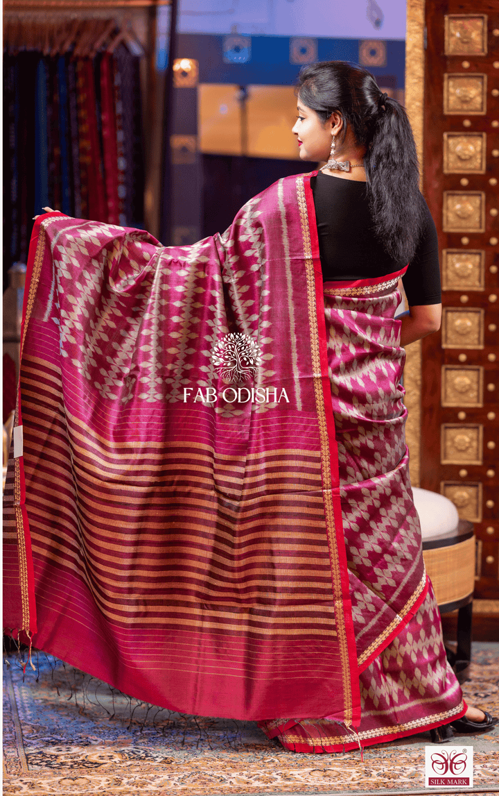 SURYAPRABHA SAREE SERENITY DESIGNER FINE TUSSAR SILK SAREE