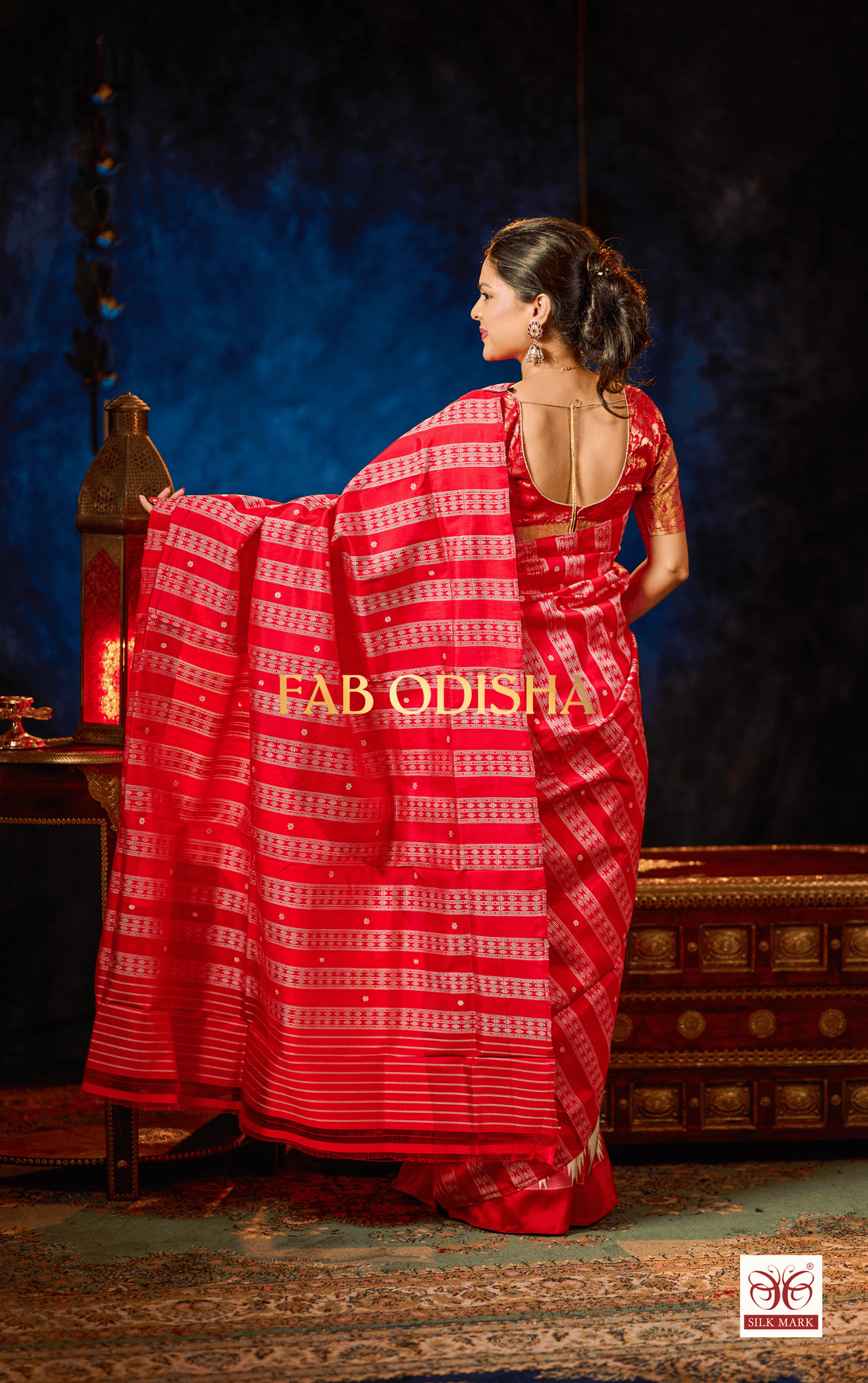 ROOPSAKHI VINTAGE PATLI EXCLUSIVE BERHAMPURI DOUBLE AANCHAL PURE SILK PATTA SAREE (Copy)