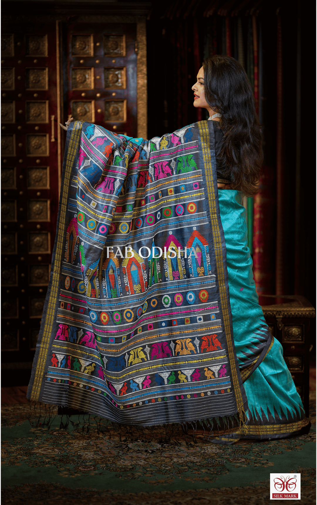 NIRMAL NIVI DOLABEDI HERITAGE FINE TUSSAR HANDLOOM SILK SAREE