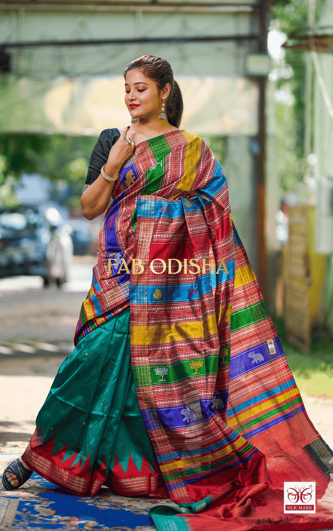 RAJ KANYA TISSUE SILK BERHAMPURI DOUBLE AANCHAL PATTA SAREE