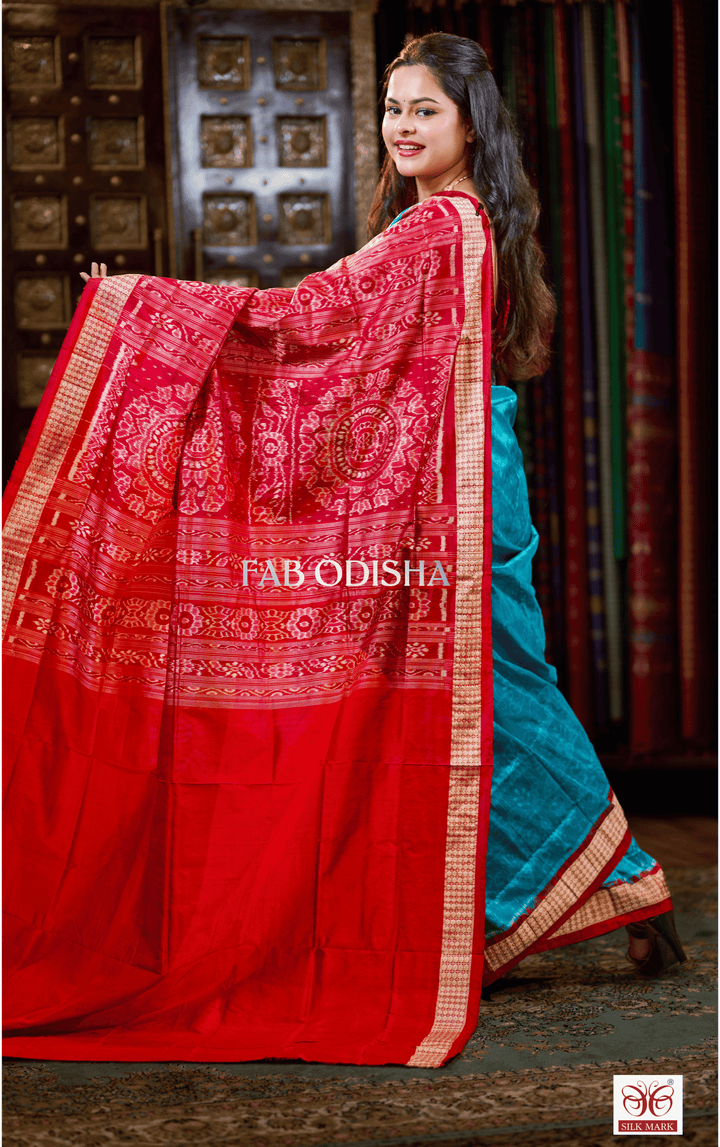 SWAGATIKA LUXE EXCLUSIVE SAMBALPURI HANDLOOM PURE SILK SAREE