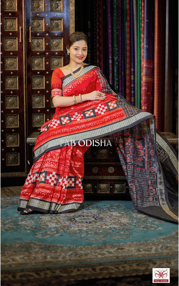 SHAAN SUTRA EXCLUSIVE SAMBALPURI HANDLOOM PURE SILK SAREE