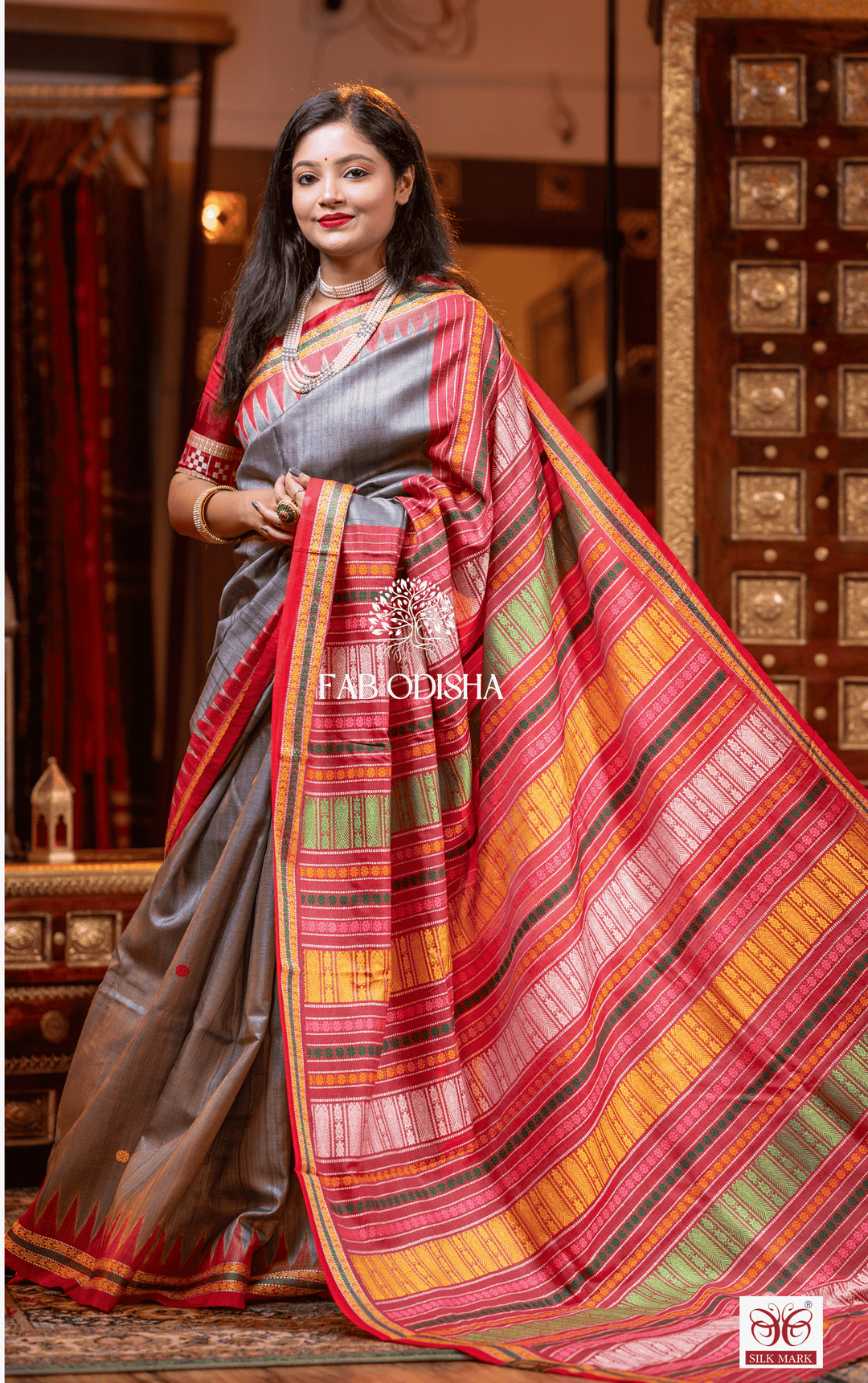 THE SUTRA LUXE DESIGNER FINE TUSSAR SILK SAREE