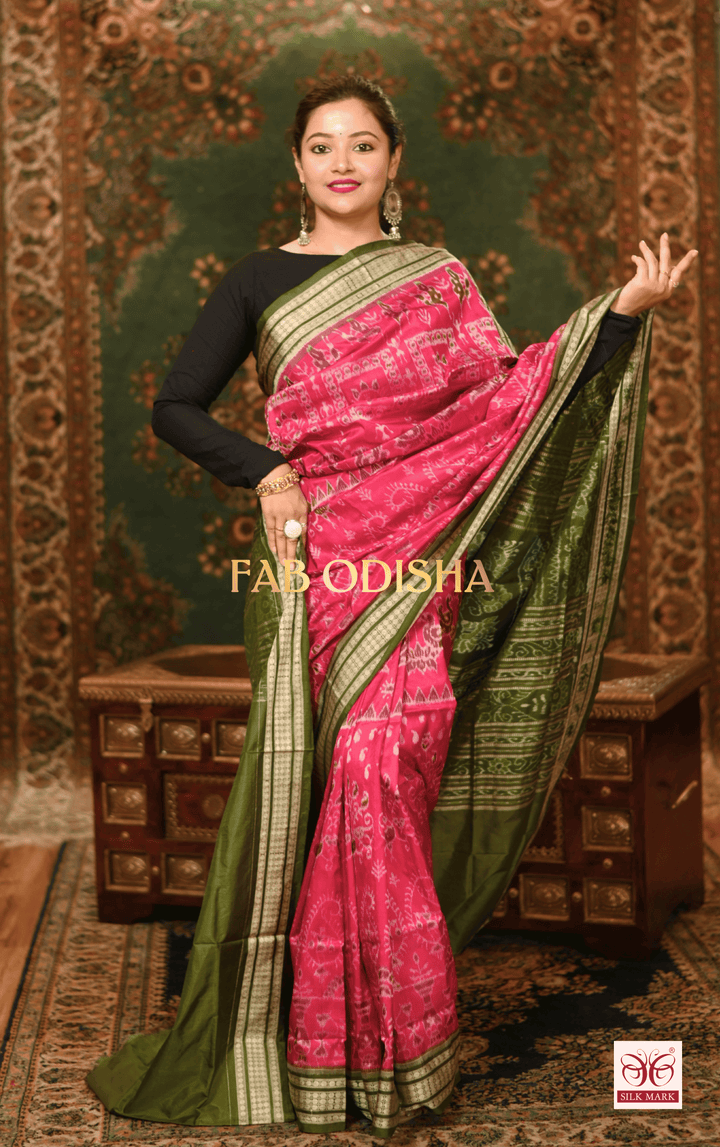 LAVANYA SILK WHISPER EXCLUSIVE SAMBALPURI PURE HANDLOOM SILK SAREE