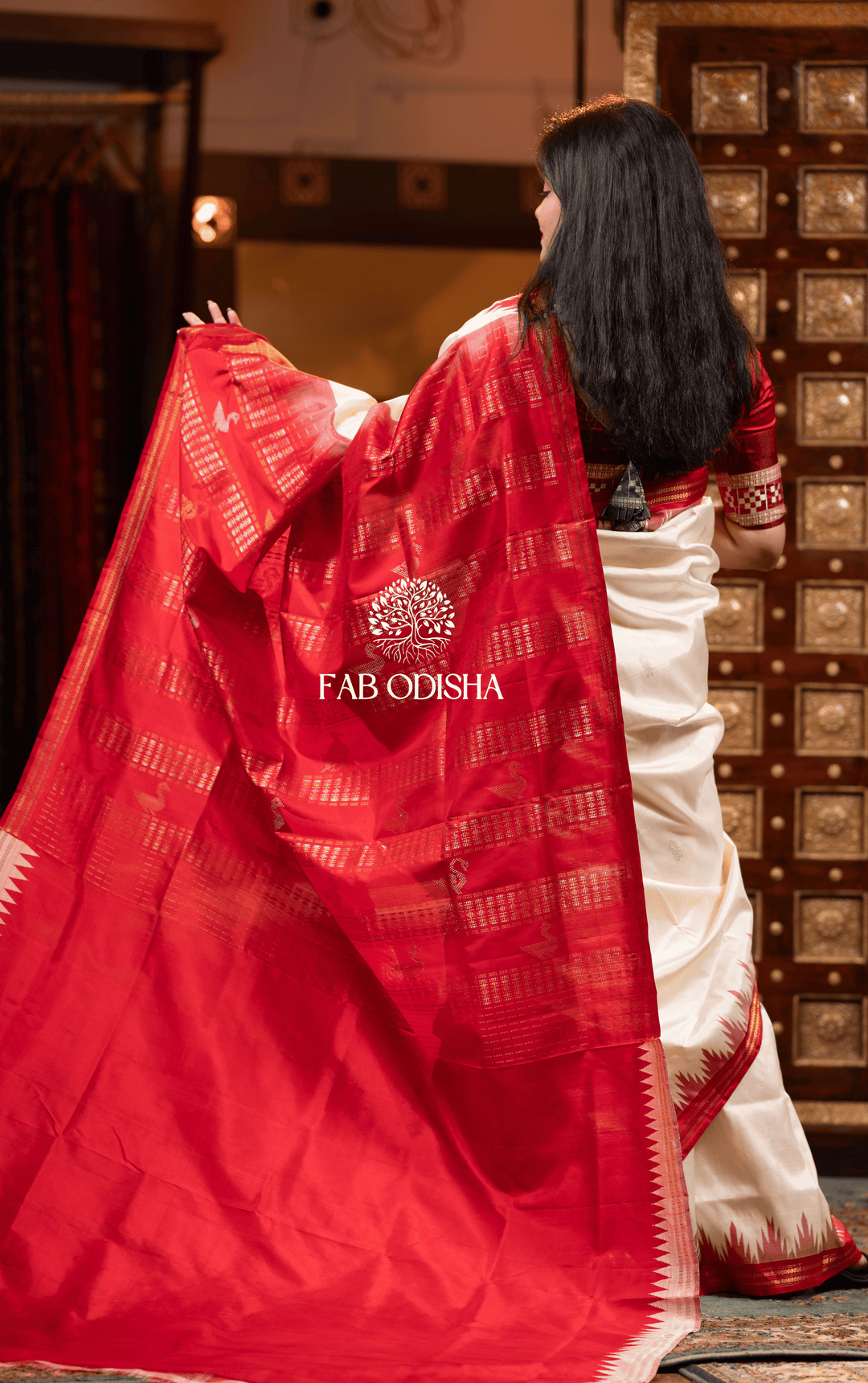 BERHAMPURI ROYAL SWARNA SUNDARI PURE TISSUE SILK PATTA SAREE