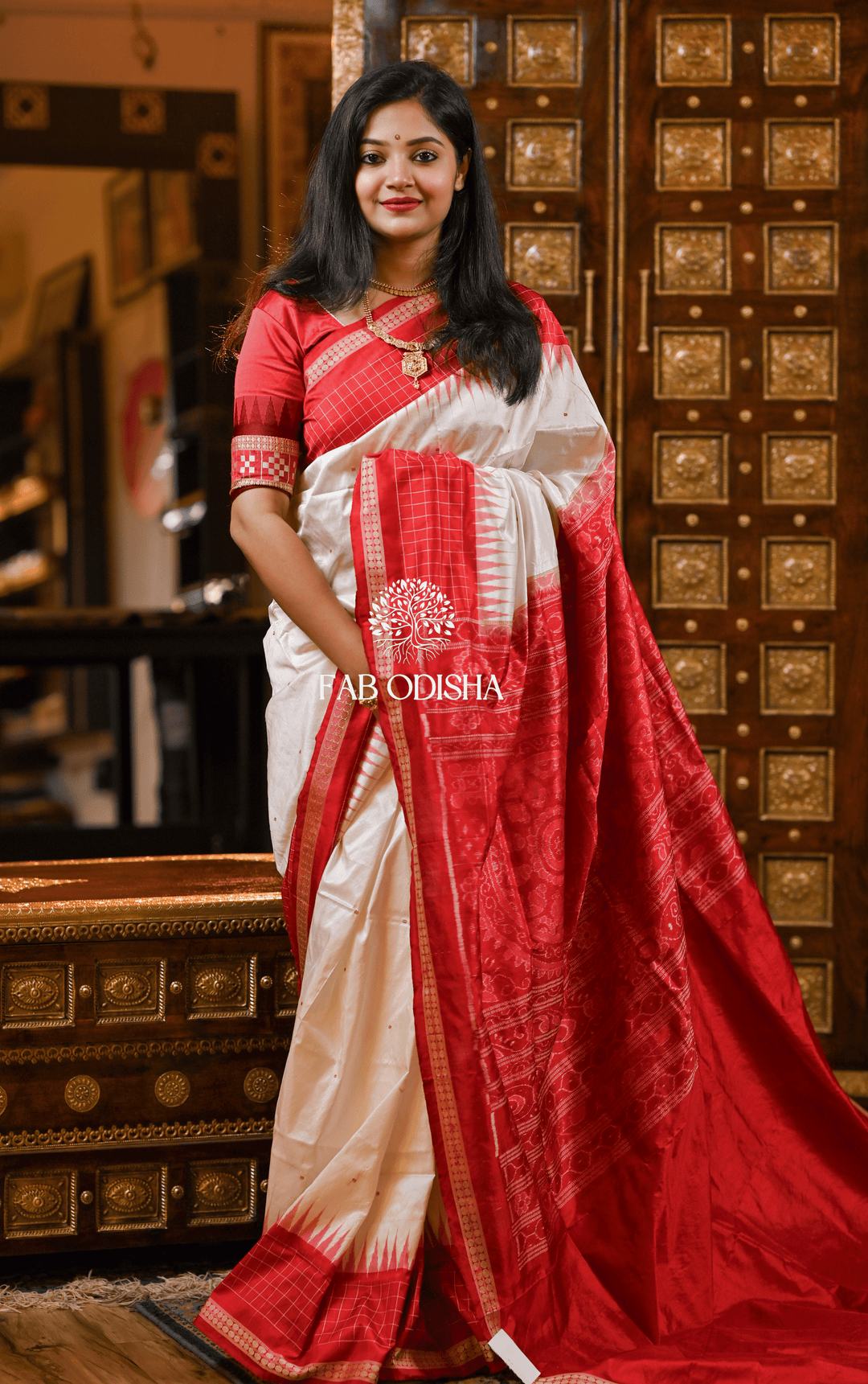 ALANKARNA BLISS SAMBALPURI PURE HANDLOOM SILK SAREE