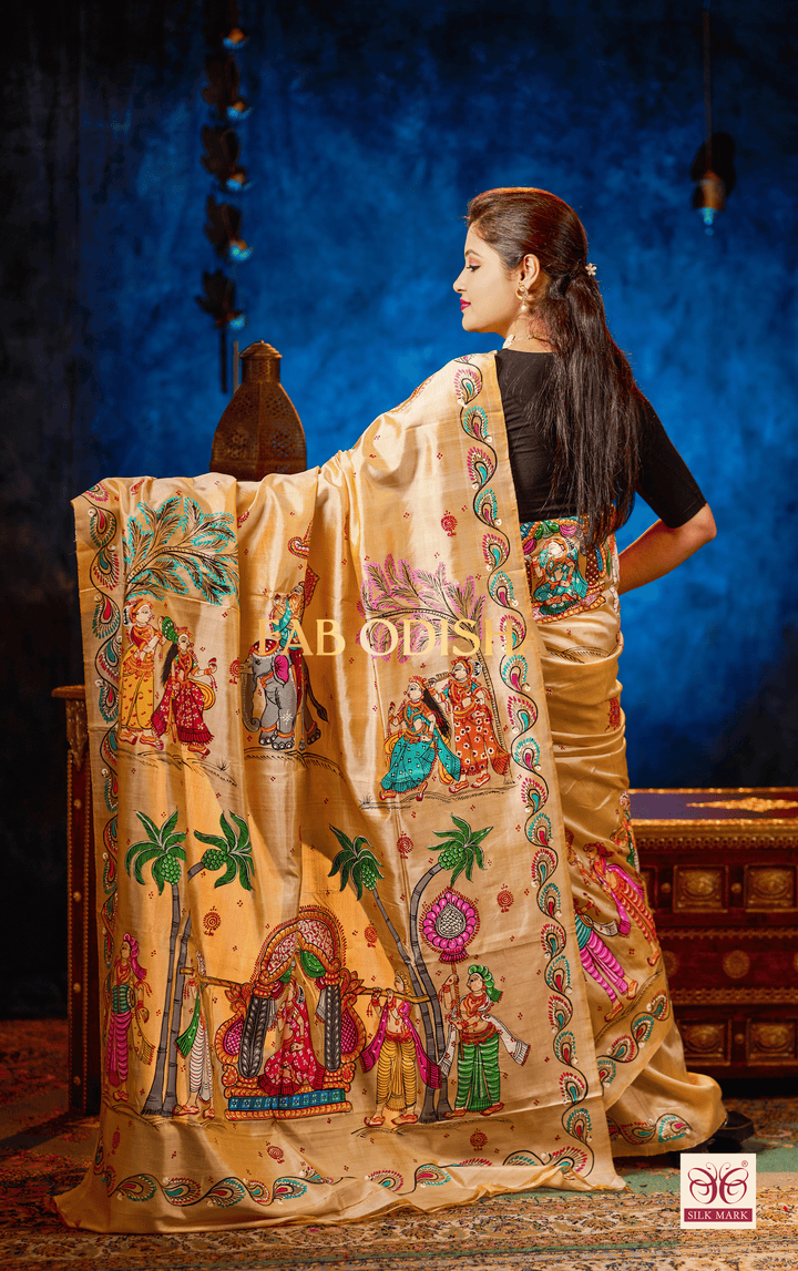 VARA VADHU PATTACHITRA PURE SILK SAREE