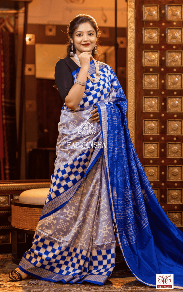 APARAJITA SAMBALPURI HANDLOOM PURE SILK SAREE