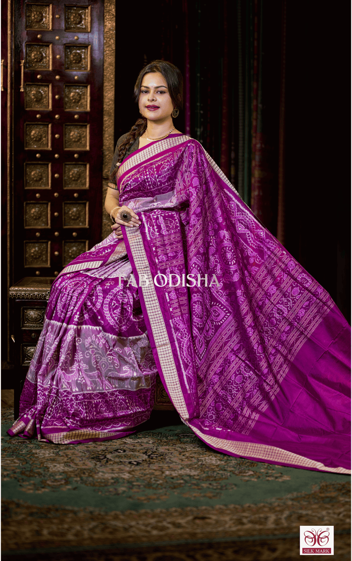 DEVI VANDANA EXCLUSIVE SAMBALPURI HANDLOOM PURE SILK SAREE