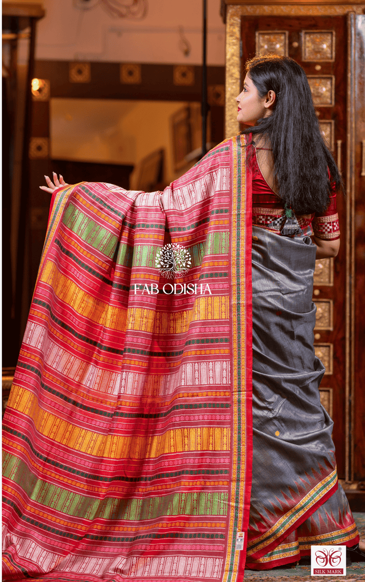 THE SUTRA LUXE DESIGNER FINE TUSSAR SILK SAREE