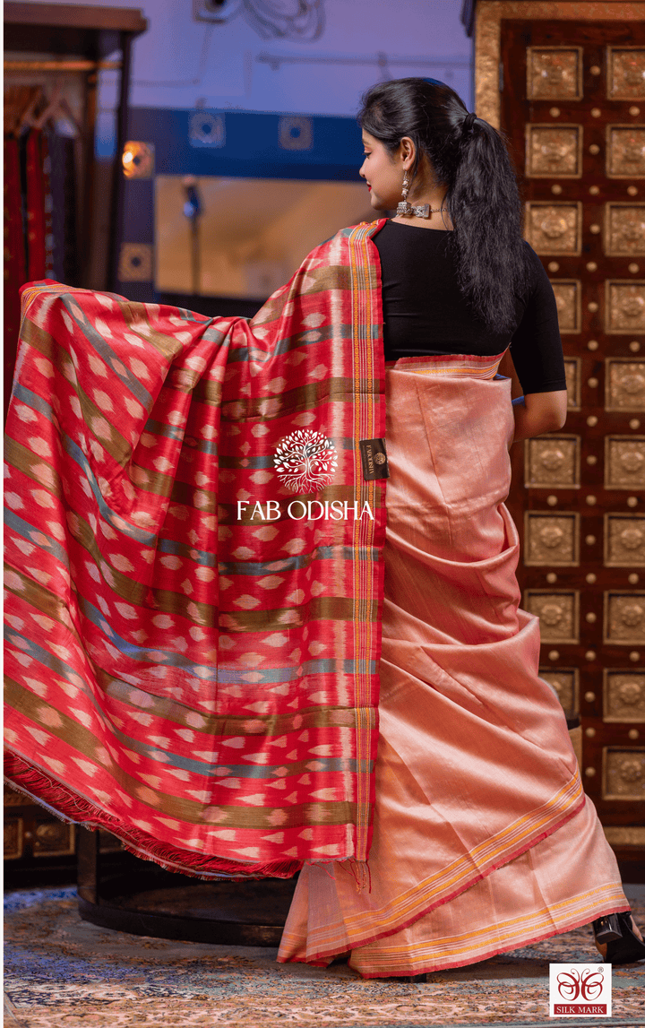 HEMAHARINI SILK SYMPHONY DESIGNER FINE TUSSAR SILK SAREE