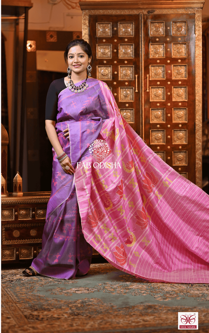 REGAL RAIMENT DESIGNER PREMIUM MULBERRY HANDLOOM PURE SILK SAREE