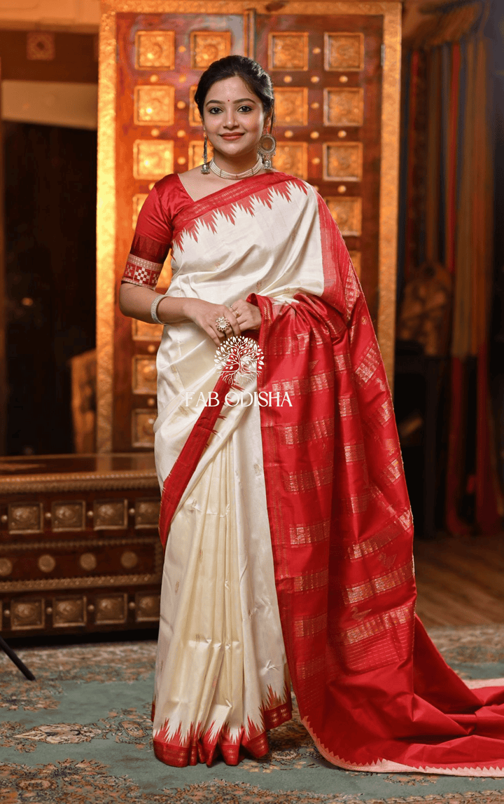 BERHAMPURI ROYAL SWARNA SUNDARI PURE TISSUE SILK PATTA SAREE