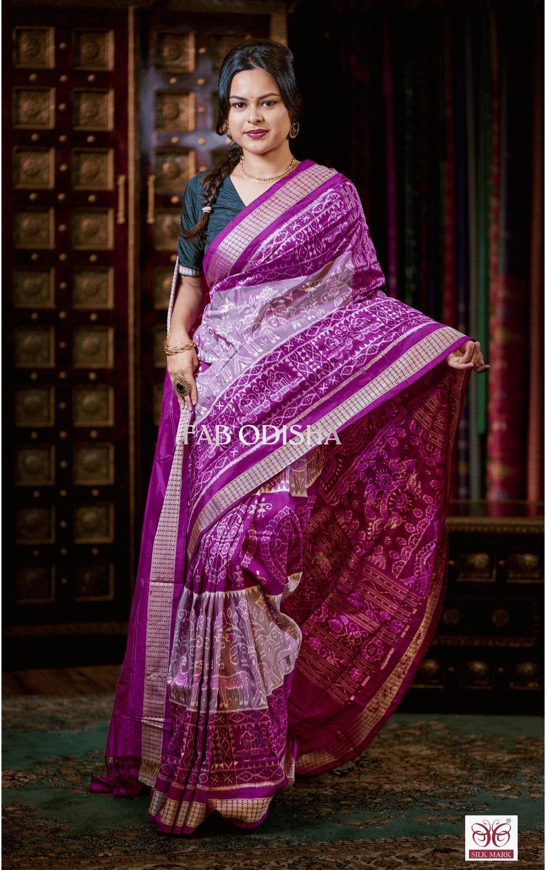 DEVI VANDANA EXCLUSIVE SAMBALPURI HANDLOOM PURE SILK SAREE