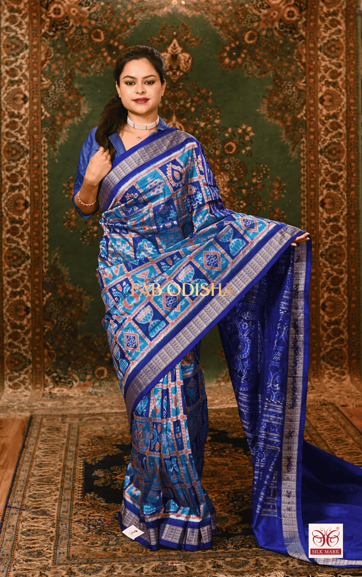 REVATI REGAL IKTARA SAMBALPURI HANDLOOM PURE SILK SAREE