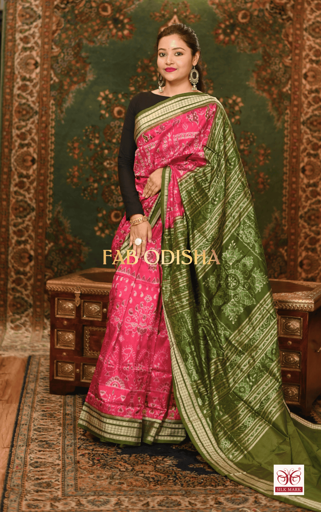 LAVANYA SILK WHISPER EXCLUSIVE SAMBALPURI PURE HANDLOOM SILK SAREE