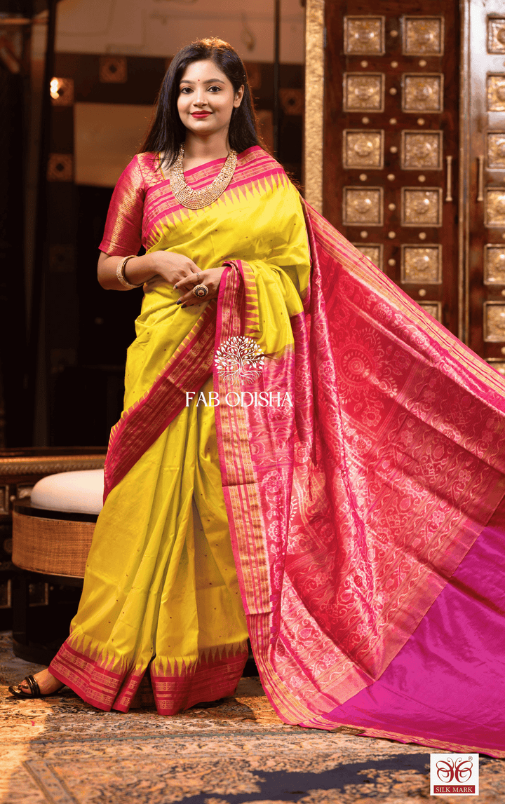 ROOPKALA SAMBALPURI HANDLOOM PURE SILK SAREE