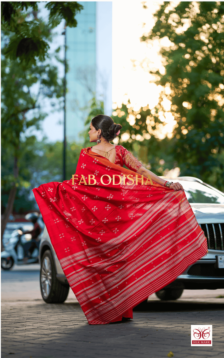 CHANDRAMALLI CHITRAKALA EXCLUSIVE BERHAMPURI DOUBLE AANCHAL PURE SILK PATTA SAREE