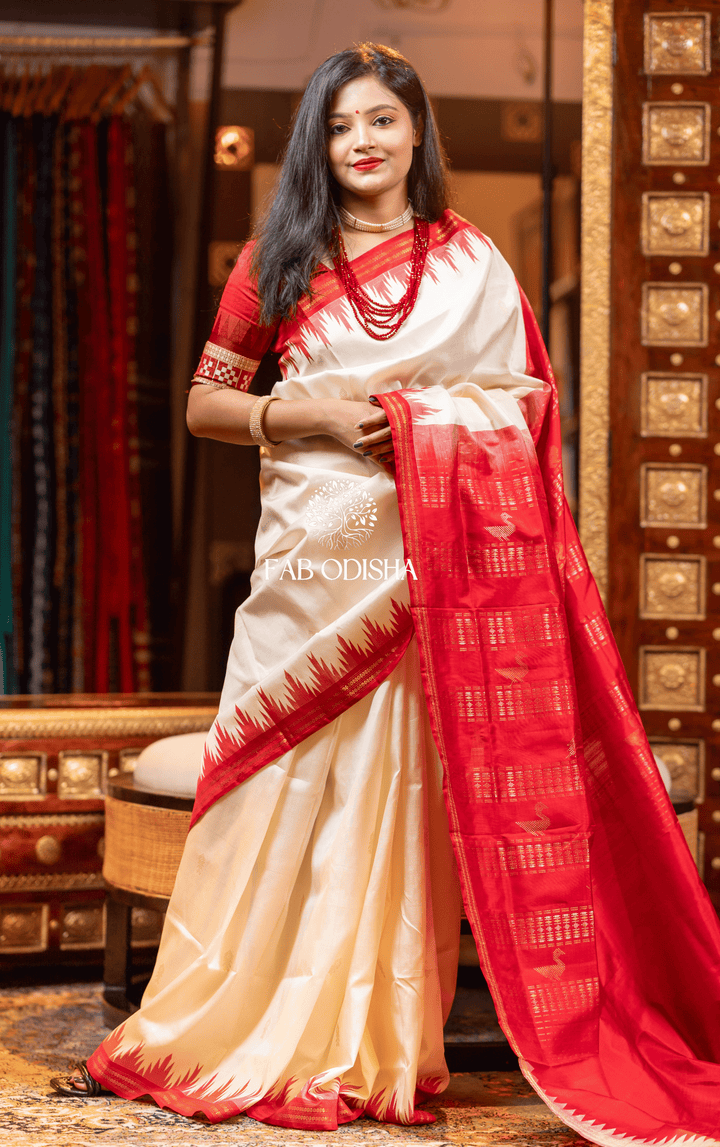 BERHAMPURI ROYAL SWARNA SUNDARI PURE TISSUE SILK PATTA SAREE