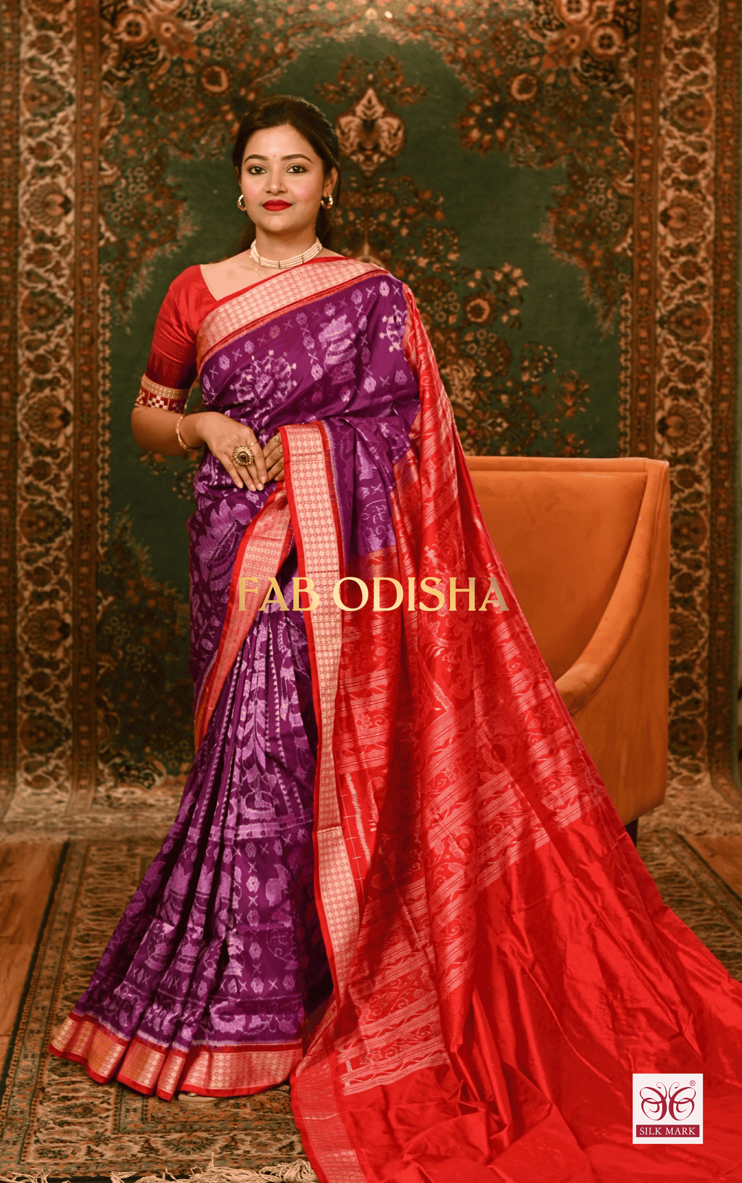 TULSI KALASH EXCLUSIVE SAMBALPURI PURE HANDLOOM SILK SAREE